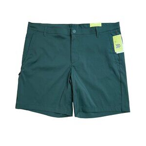 ALL IN MOTION CARGO GOLF SHORTS MENS SIZE 40 ATHLETIC 5 POCKETS DARK GREEN NWT